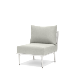 Armless Lounge Chair White